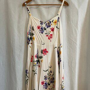 Floral Off-White Dress